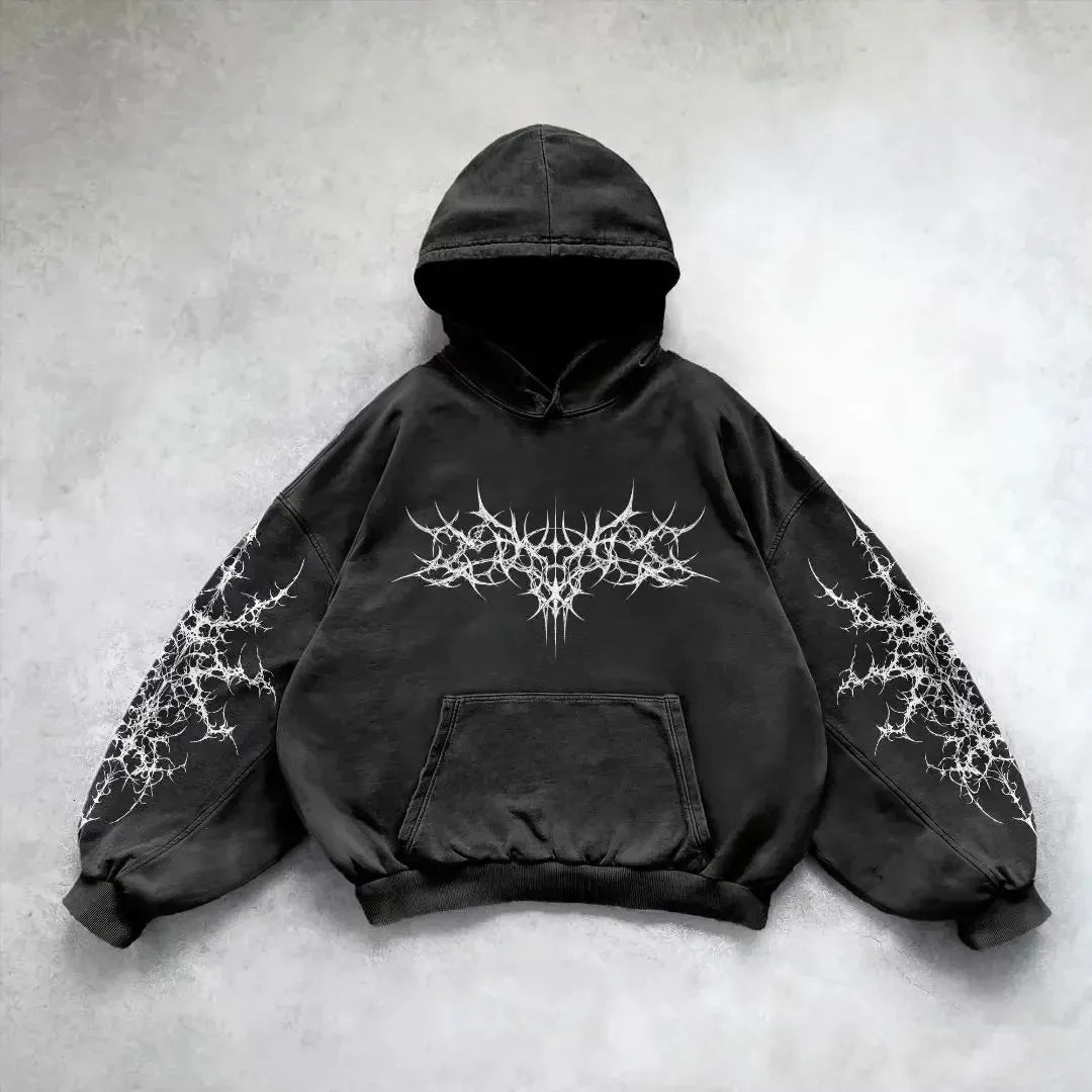 Gothic Punk Oversized Hoodie